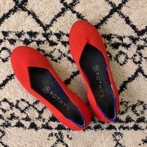 Red Rothy’s Flat - recycled washable ballet flats